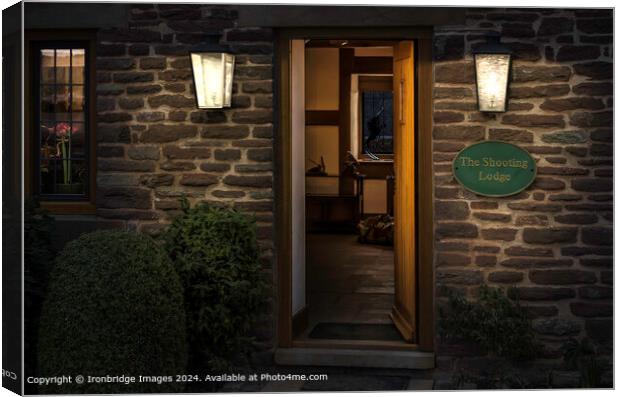 The shooting lodge Canvas Print by Ironbridge Images