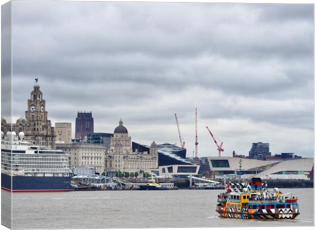 Liverpool Waterfront  Canvas Print by Victor Burnside