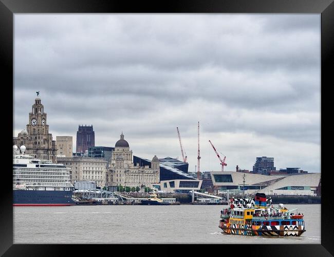 Liverpool Waterfront  Framed Print by Victor Burnside