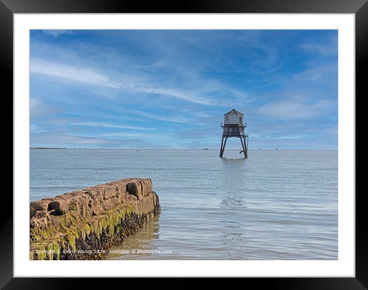 Dovercourt lighthouse Framed Mounted Print by Kevin Wailes