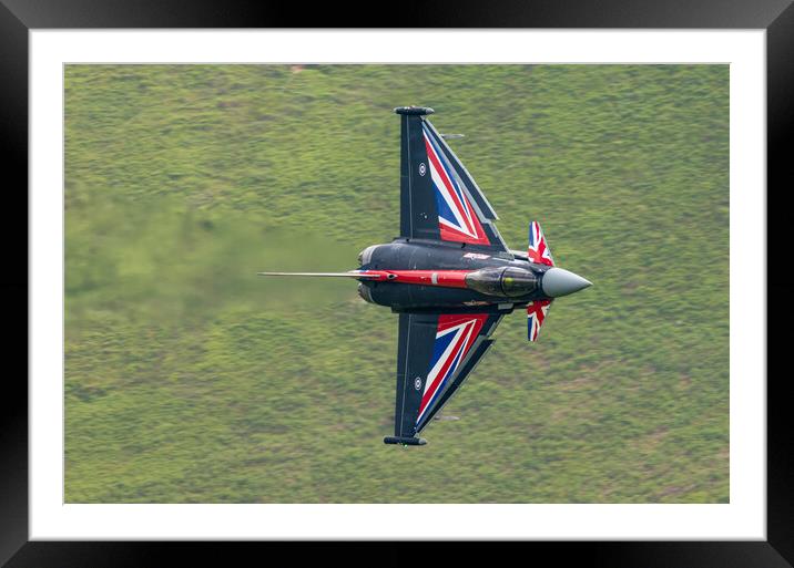 RAF Display Typhoon Black Jack Framed Mounted Print by Rory Trappe