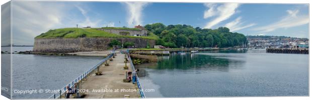 Nothe Fort, Weymouth Harbour Panorama Canvas Print by Stuart Wyatt