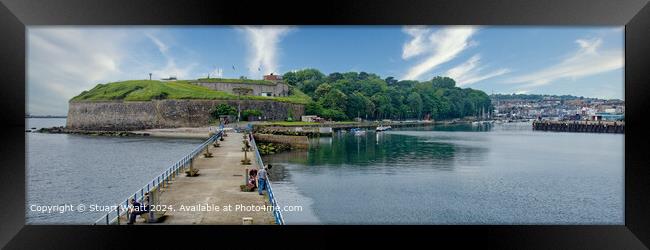 Nothe Fort, Weymouth Harbour Panorama Framed Print by Stuart Wyatt