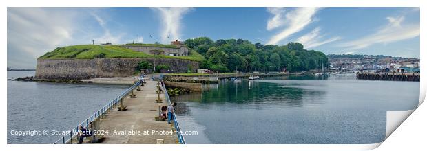 Nothe Fort, Weymouth Harbour Panorama Print by Stuart Wyatt