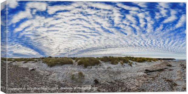 Findhorn Beach Cloud Ripples Canvas Print by @findhornbeach 