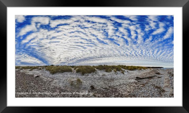 Findhorn Beach Cloud Ripples Framed Mounted Print by @findhornbeach 
