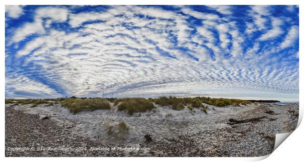Findhorn Beach Cloud Ripples Print by @findhornbeach 