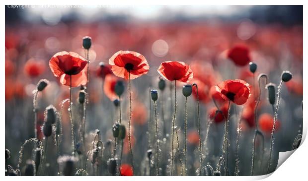 Poppy Field Harmony Print by Tom McPherson