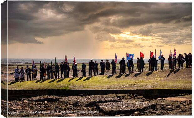 80th anniversary of D Day Landings at Redcar Canvas Print by Cass Castagnoli