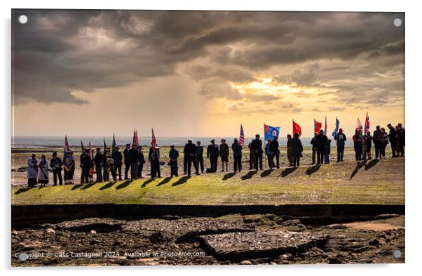 80th anniversary of D Day Landings at Redcar Acrylic by Cass Castagnoli