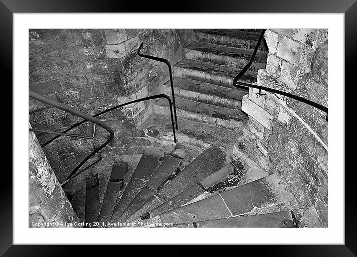 Dover Castle Steps Framed Mounted Print by Alice Gosling