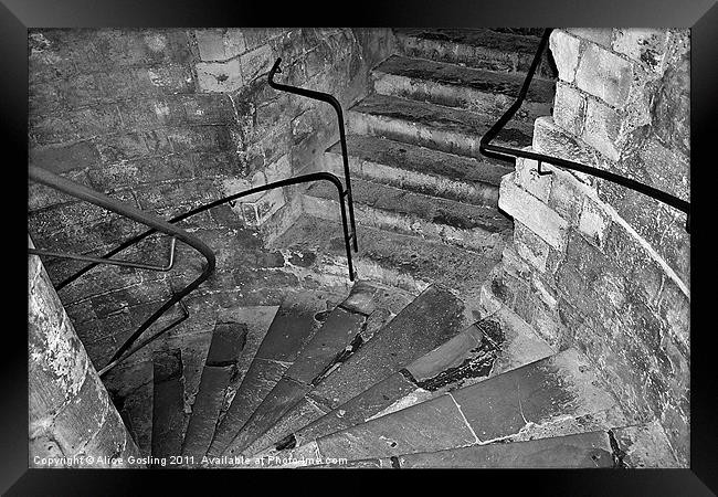Dover Castle Steps Framed Print by Alice Gosling