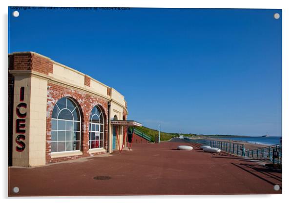 Rendezvous Cafe, Whitley Bay  Acrylic by Jim Jones