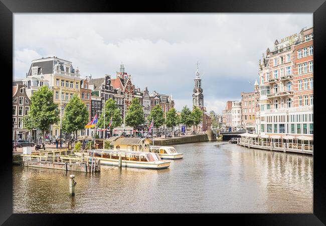 View to Mint Tower from the Halvemaansbrug Framed Print by Jason Wells