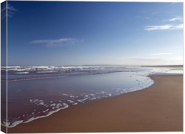 Westward Ho Shoreline Canvas Print by Tony Twyman