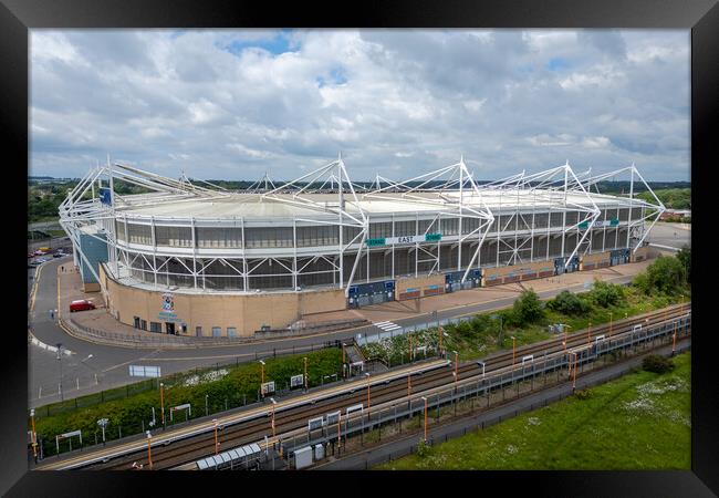 Coventry City Football Club Stadium Architecture Framed Print by Apollo Aerial Photography