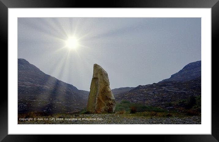 Seilebost Sunray Stone ISLE OF HARRIS Framed Mounted Print by dale rys (LP)