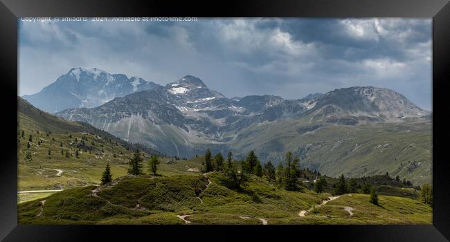 Wenghorn View, Simplon Pass, Switzerland Framed Print by Imladris 