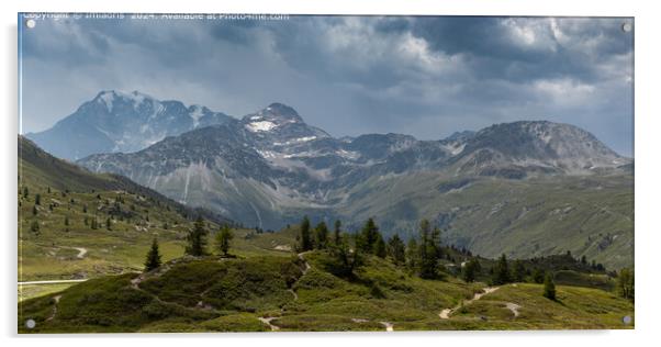 Wenghorn View, Simplon Pass, Switzerland Acrylic by Imladris 