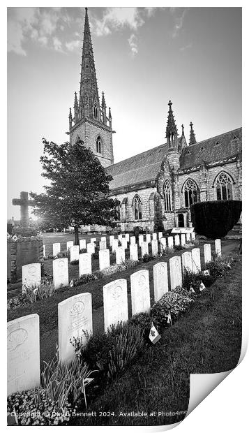 Bodelwyddan Church D-Day Architecture Print by David Bennett