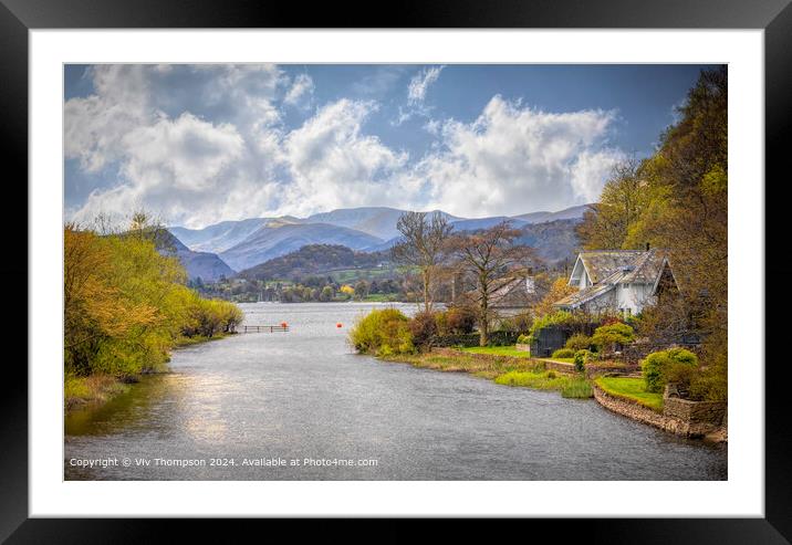 Rolling Hills Cumbrian Landscape Framed Mounted Print by Viv Thompson