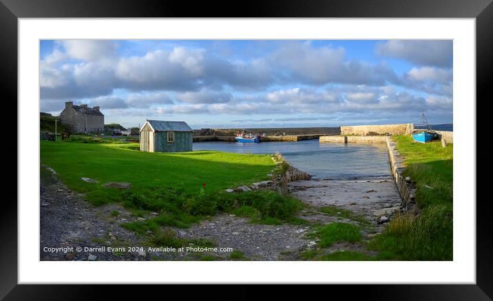 Fresgoe Harbour Framed Mounted Print by Darrell Evans