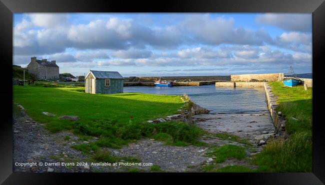 Fresgoe Harbour Framed Print by Darrell Evans