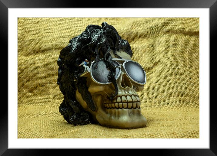 Michael Jackson Skull Fantasy Framed Mounted Print by Steve Purnell