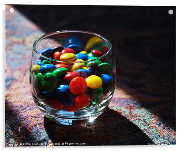 glass of candy Acrylic by kirstin price