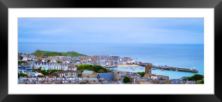 St Ives Cornwall Panorama  Framed Mounted Print by Beryl Curran