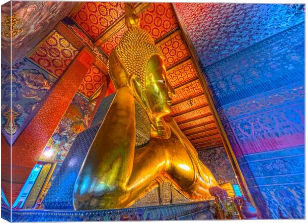 Temple of the Reclining Buddha Canvas Print by Alison Chambers