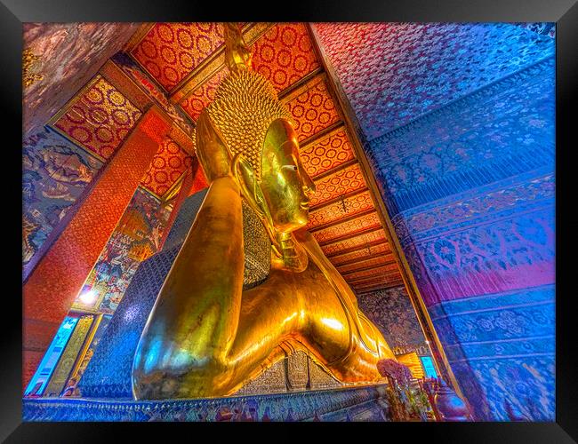 Temple of the Reclining Buddha Framed Print by Alison Chambers