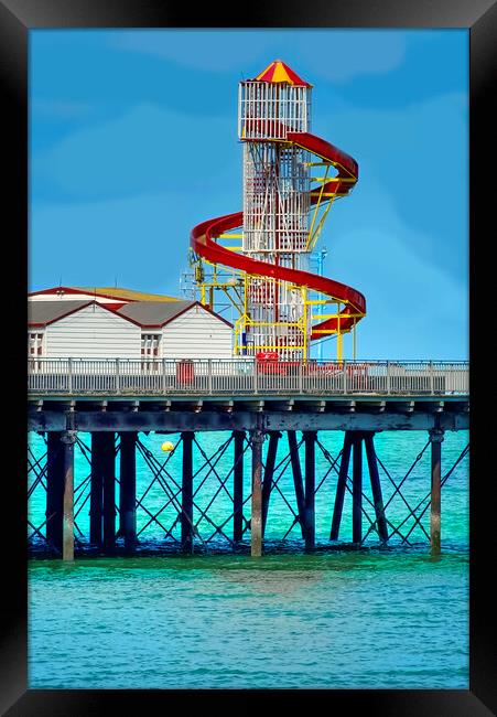 Herne Bay Pier Framed Print by Alison Chambers