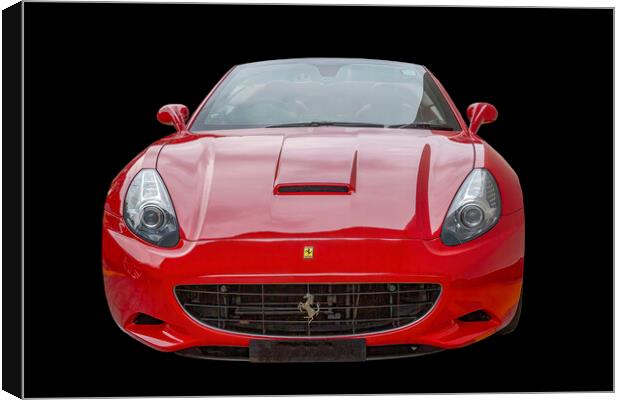 Classic Ferrari Red Transport Canvas Print by Kevin Hellon