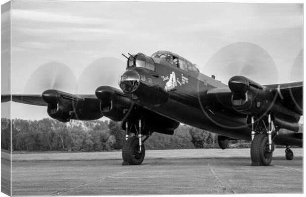 Lancaster Bomber NX611 Aviation Canvas Print by J Biggadike