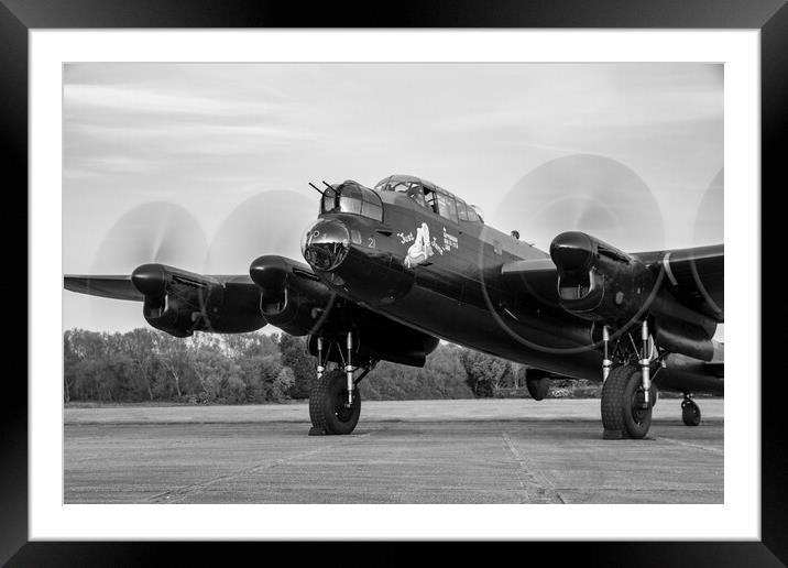 Lancaster Bomber NX611 Aviation Framed Mounted Print by J Biggadike