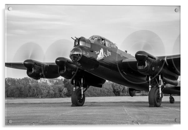 Lancaster Bomber NX611 Aviation Acrylic by J Biggadike
