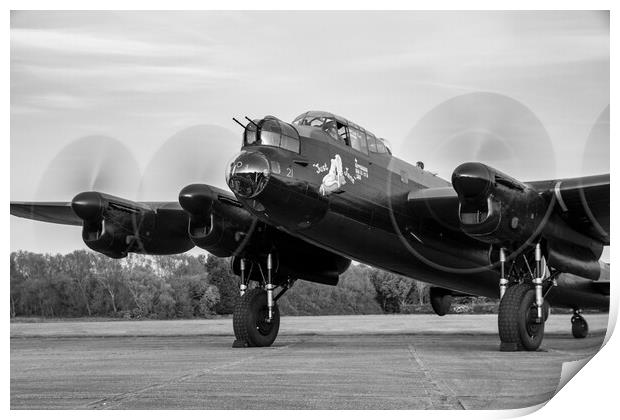 Lancaster Bomber NX611 Aviation Print by J Biggadike