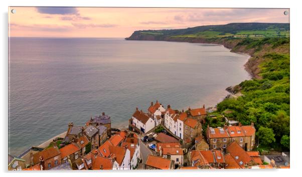 Robin Hood's Bay from Above Acrylic by Tim Hill
