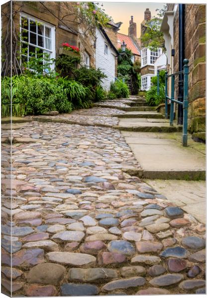 Robin Hood's Bay Sunny Place Canvas Print by Tim Hill
