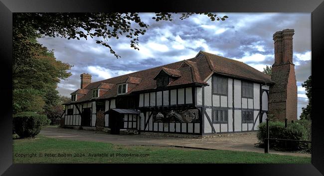Southchurch Hall Architecture Framed Print by Peter Bolton