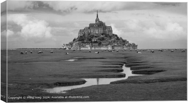 Mont St-Michel, Normandy, France Canvas Print by Philip King