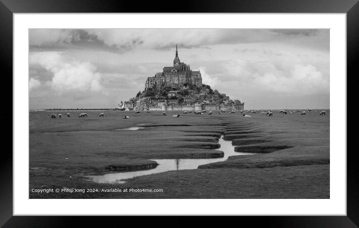 Mont St-Michel, Normandy, France Framed Mounted Print by Philip King