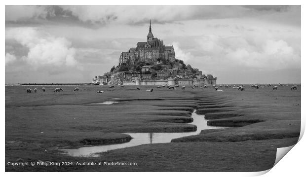 Mont St-Michel, Normandy, France Print by Philip King