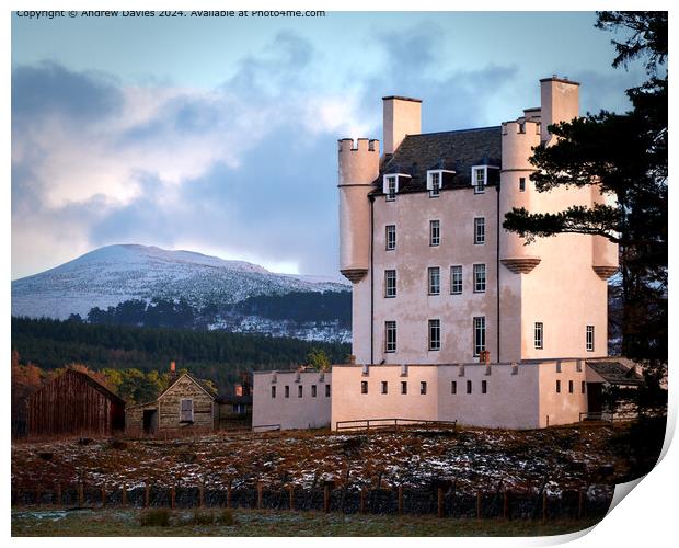 Braemar Castle, Scottish Highlands Print by Andrew Davies