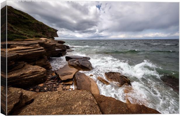 Moray Firth Waves Canvas Print by Tom McPherson