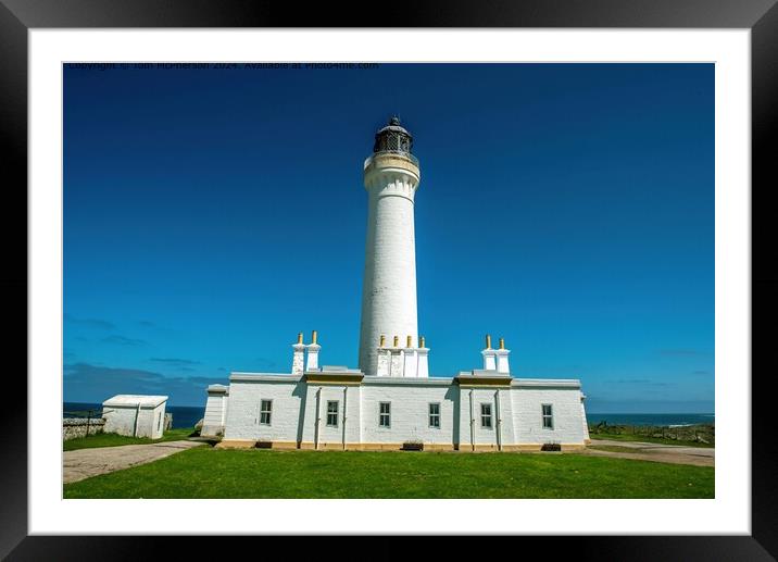 Covesea Lighthouse, Moray Firth Coastal Nautical Beauty Framed Mounted Print by Tom McPherson