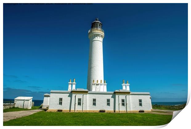 Covesea Lighthouse, Moray Firth Coastal Nautical Beauty Print by Tom McPherson