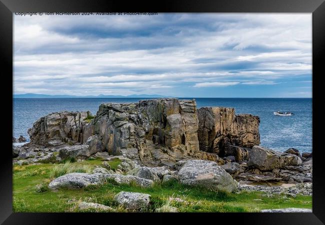 Daisy Rock, Hopeman Framed Print by Tom McPherson