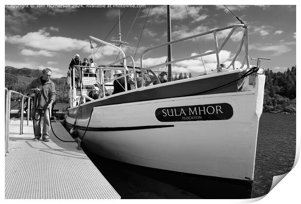  Nostalgia Boat 'Sula Mhor' Print by Tom McPherson